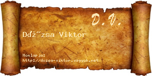 Dózsa Viktor névjegykártya